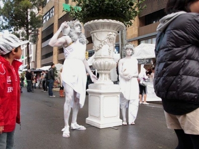 Live Human Statue